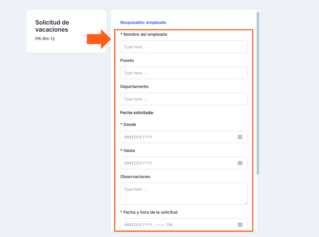 solicitud de vacaciones pipefy