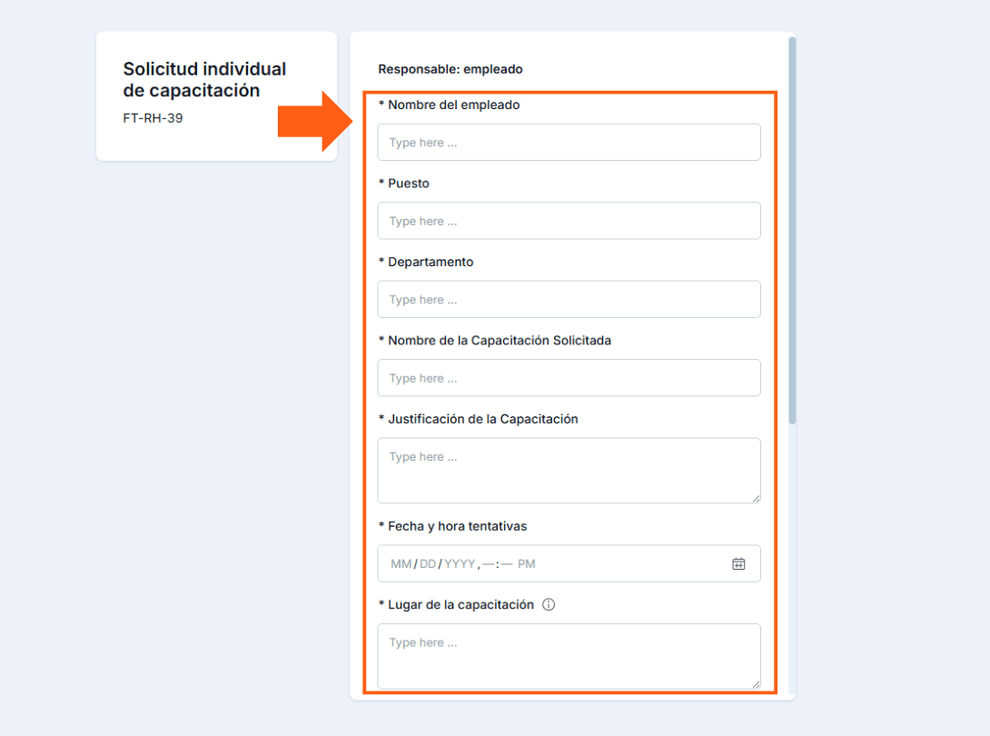 solicitud individual de capacitacion pipefy
